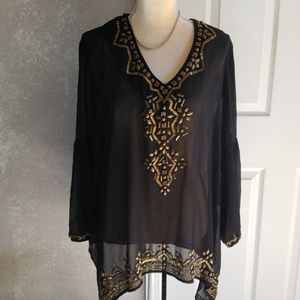 Black label by chico's blouse